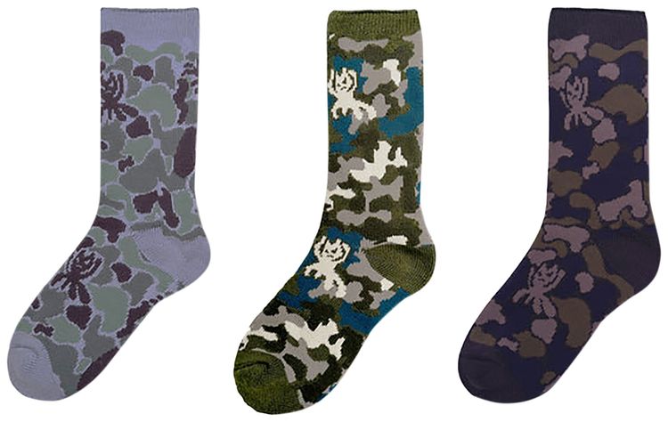 DingYun Zhang Oracle Socks Packs (3 Pack) 'Camo'