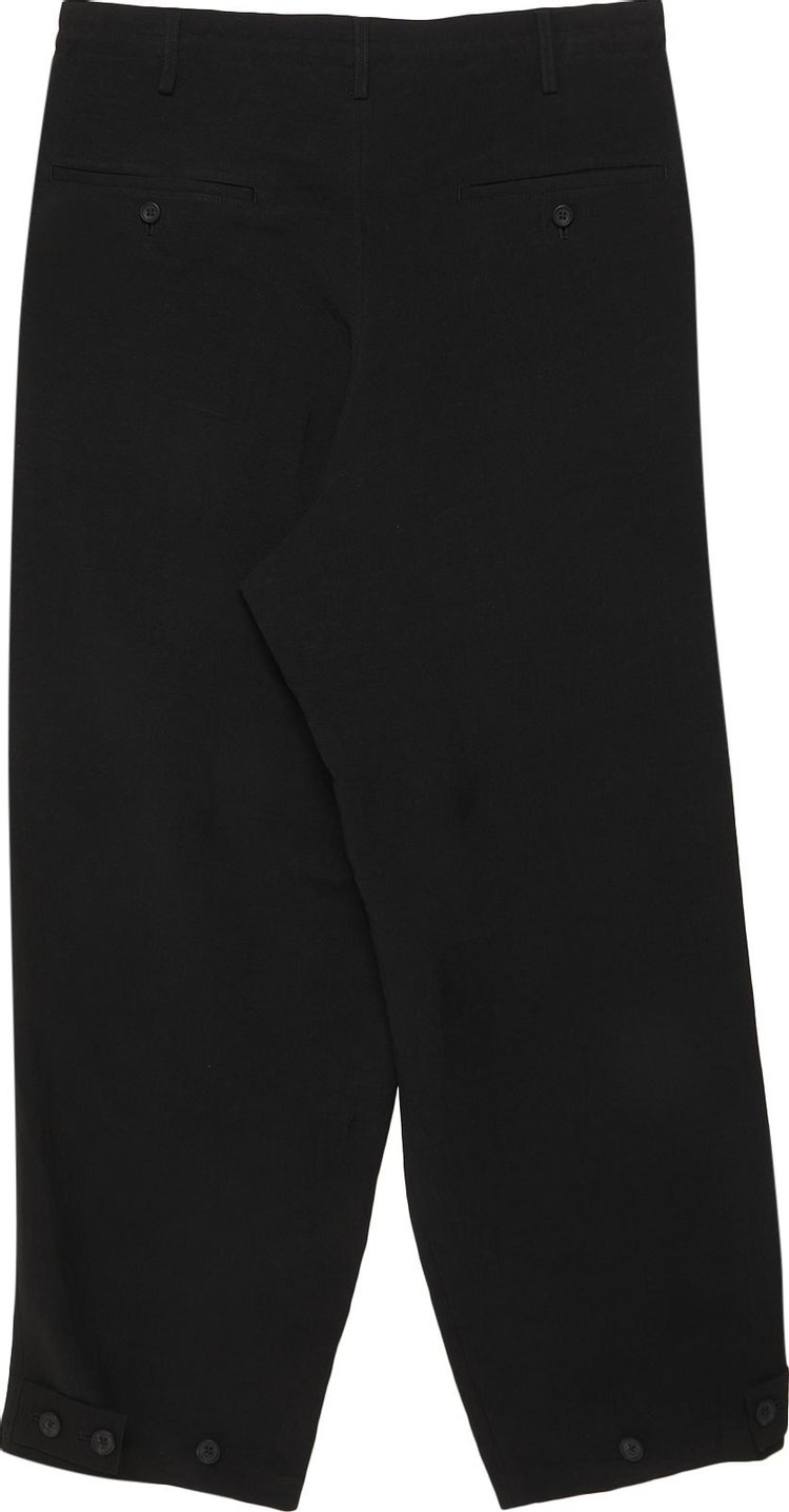 Yohji Yamamoto Pour Homme Tab Pants Black