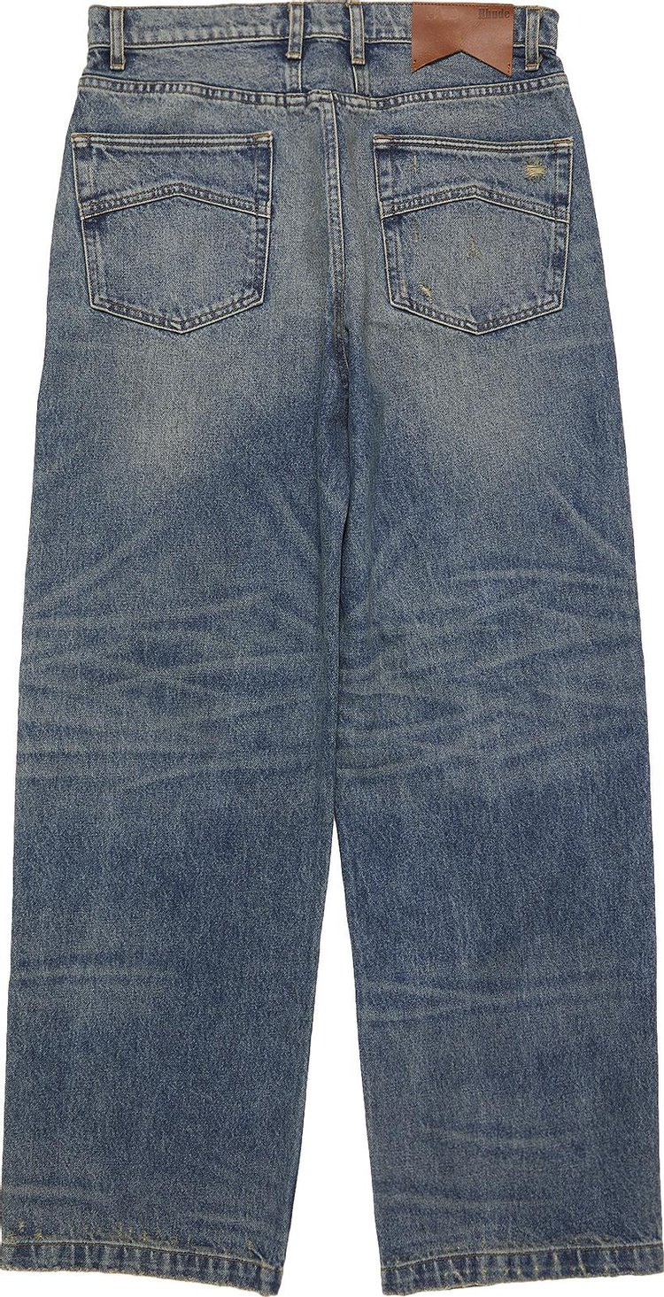 Rhude Wide Leg Denim Pant Indigo