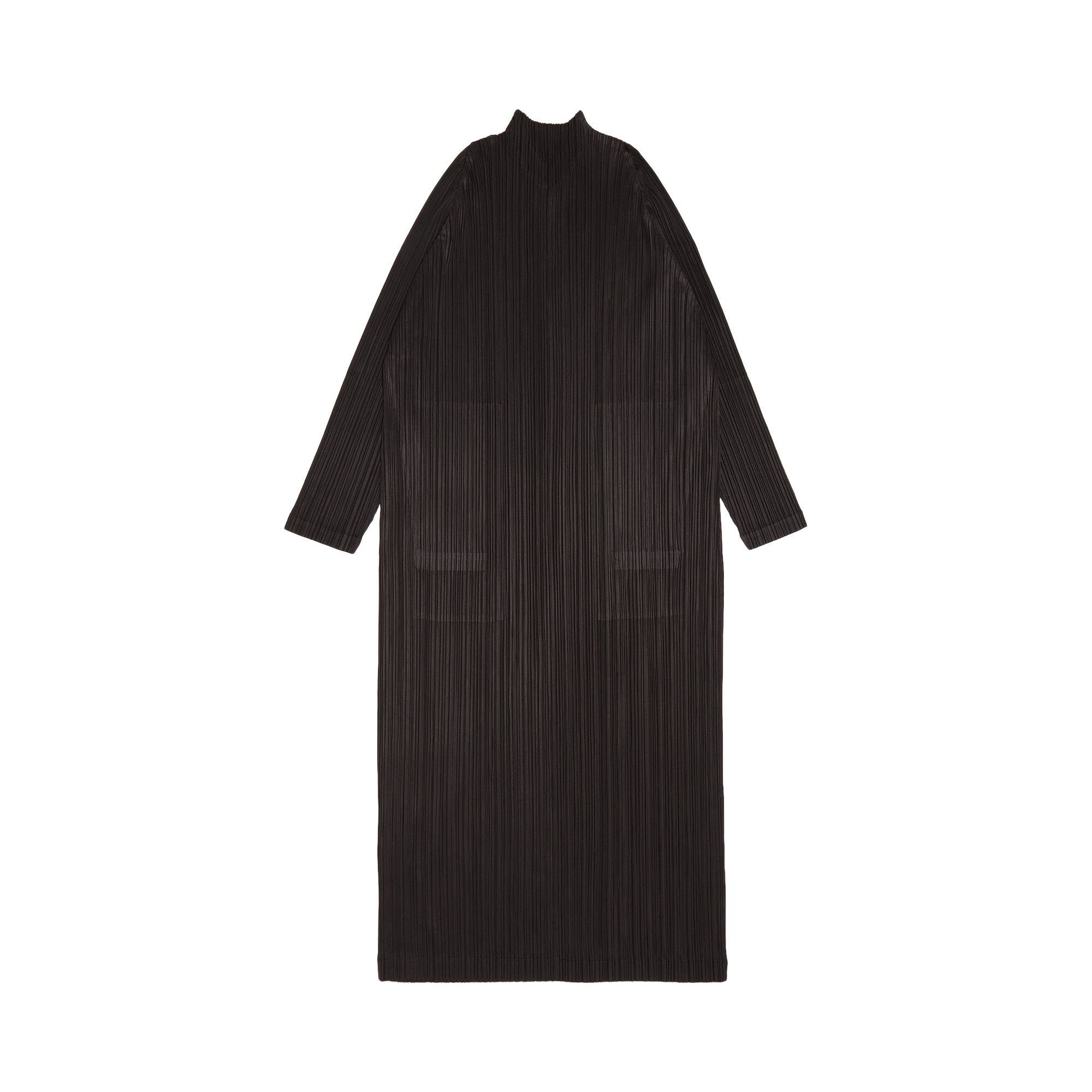 Buy Pleats Please Issey Miyake MC January Dress 'Olive Grey