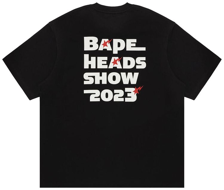 BAPE Heads Show Bape Relaxed Fit Tee Black