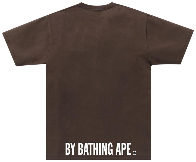 BAPE Ape Face Sta Tee Brown