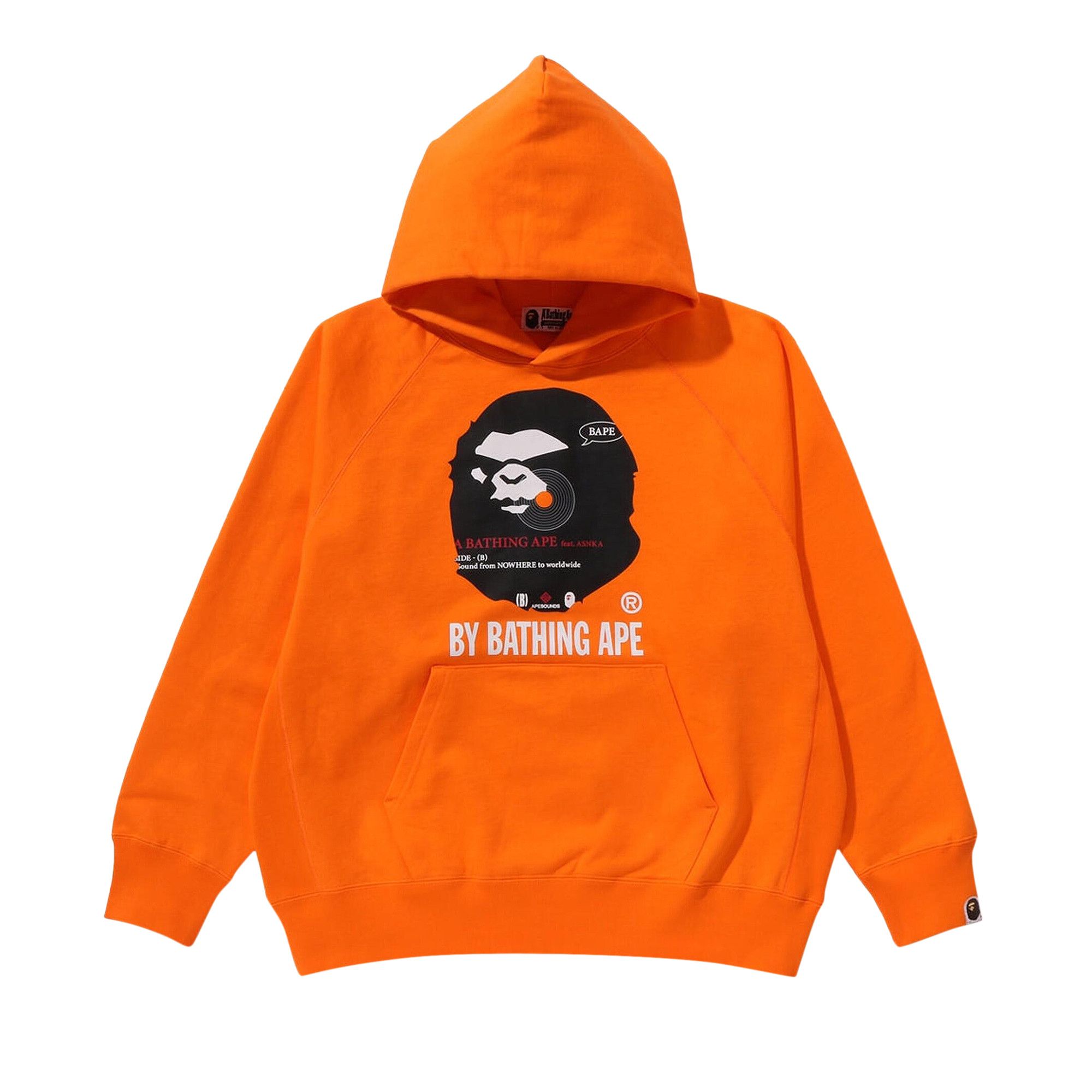 Buy BAPE By Bathing Ape Pullover Hoodie Orange 1J80 114 002 ORANGE GOAT CA