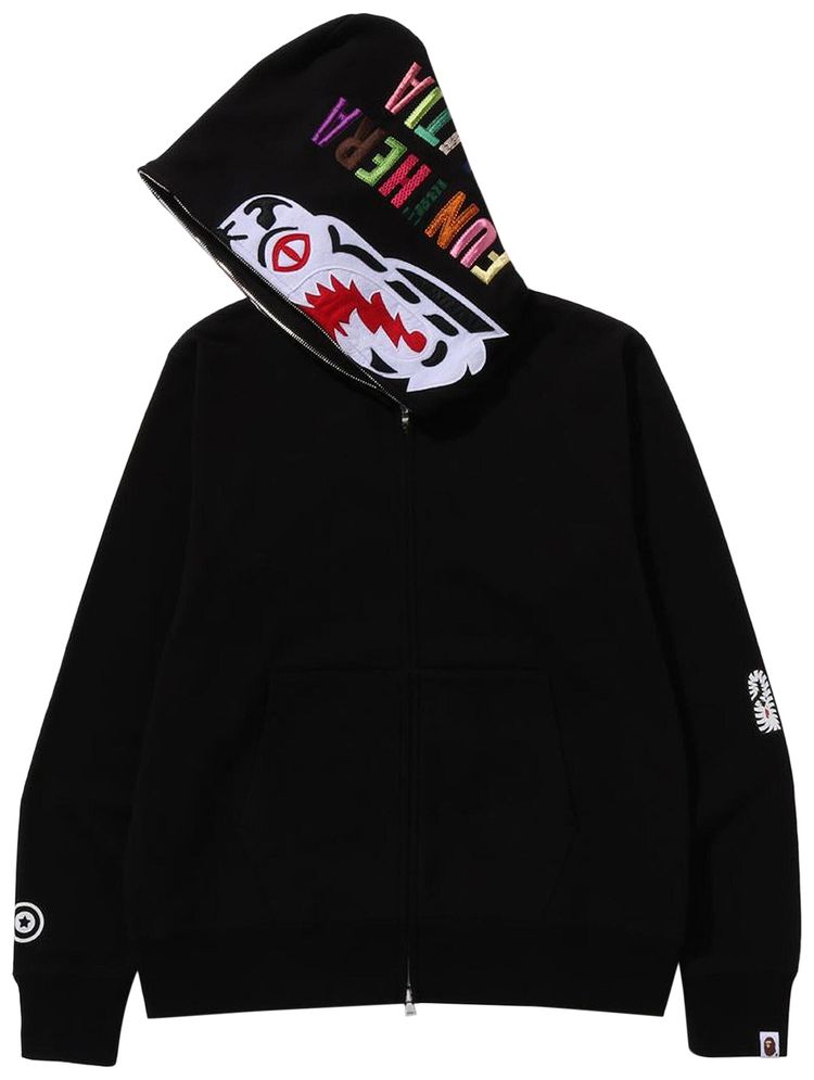 BAPE Tiger Full Zip Hoodie Black