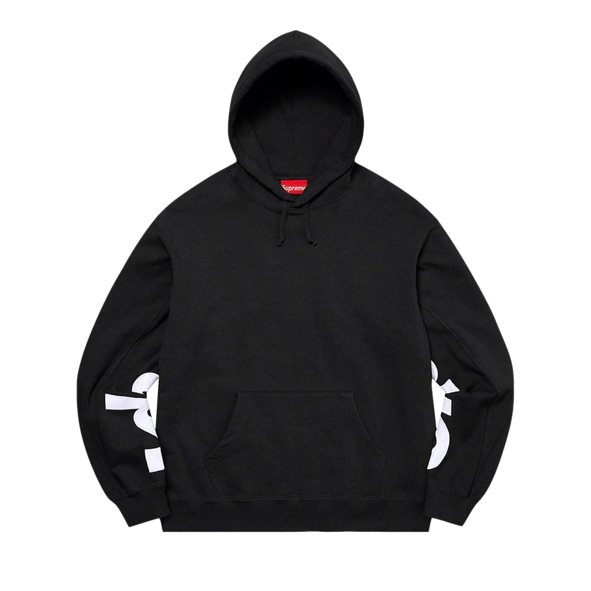 Supreme Cropped Panels Hooded Sweatshirt 'Black'