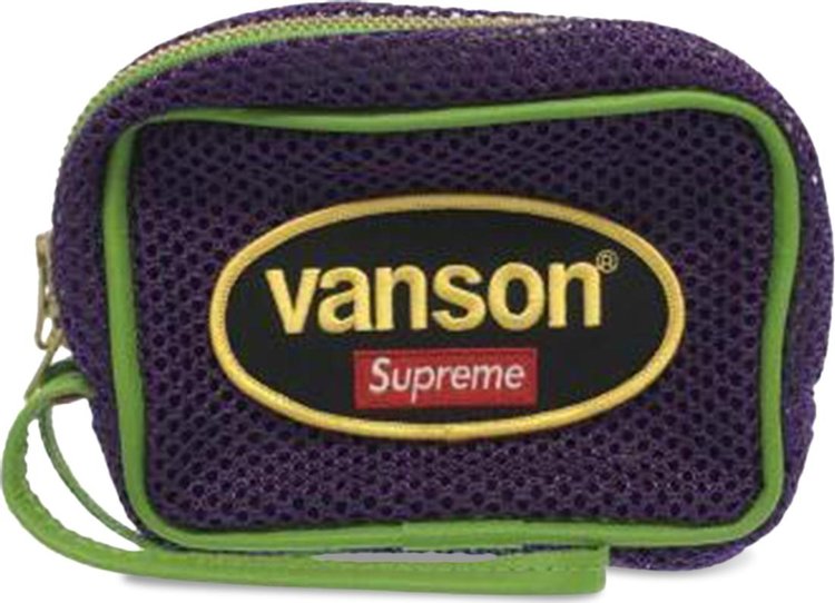 Supreme x Vanson Leathers Cordura Mesh Wrist Bag 'Purple'