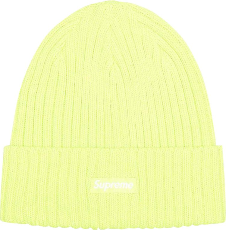 Supreme Overdyed Beanie 'Light Lime'
