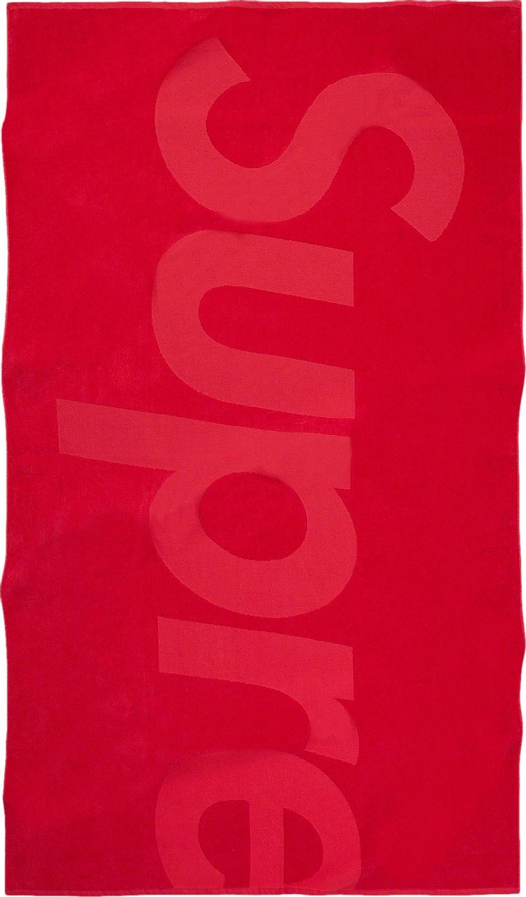 Supreme Tonal Logo Towel 'Red'