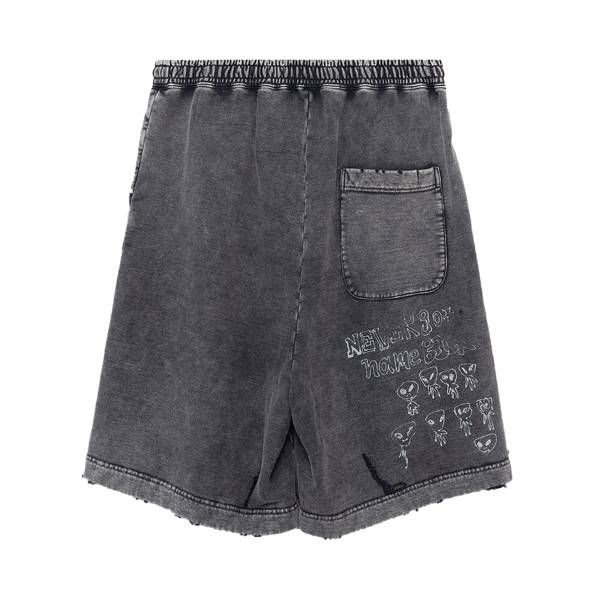 Buy Maison Mihara Yasuhiro Bleached Shorts 'Black