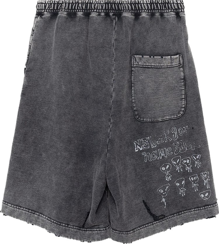 Maison Mihara Yasuhiro Bleached Shorts Black