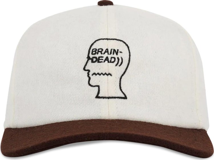 Brain Dead Flannel Spring Training Hat 'Cream'