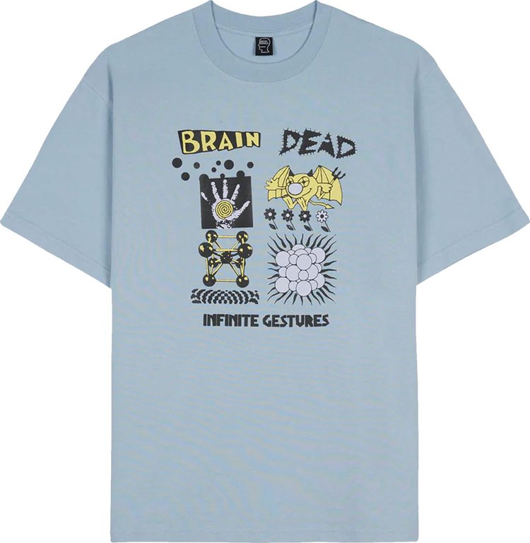 Brain Dead Infinite Gestures T-Shirt 'Slate'
