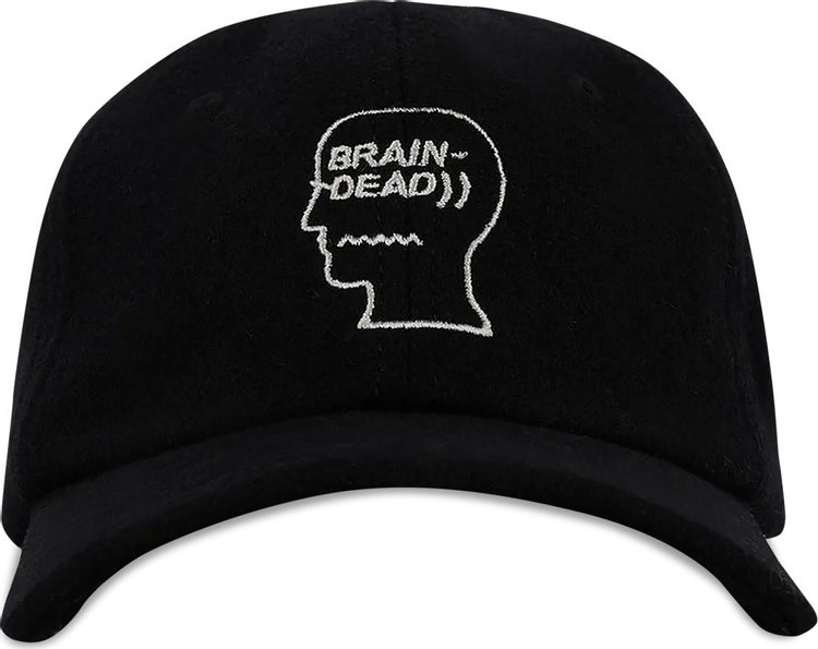 Brain Dead Batwing Logohead Hat 'Black'