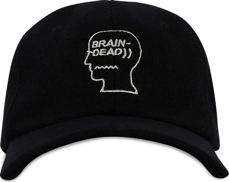 Brain Dead Batwing Logohead Hat Black