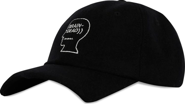 Brain Dead Batwing Logohead Hat Black