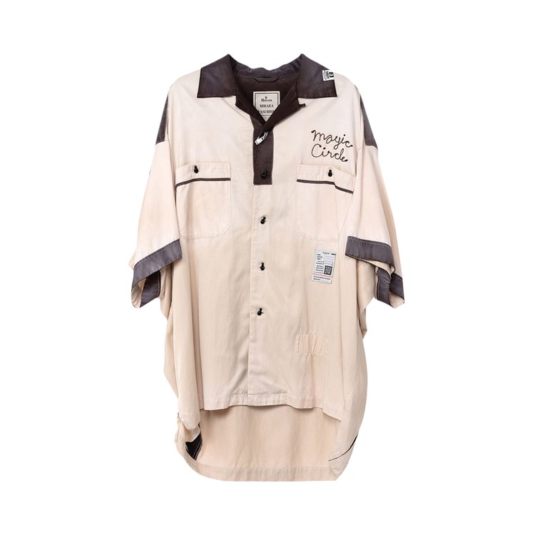 Maison Mihara Yasuhiro Bowling Short Sleeve Shirt White