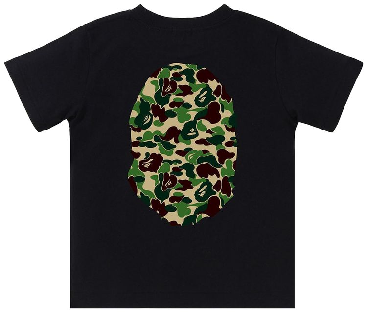 BAPE Kids ABC Camo Big Ape Head Tee BlackGreen