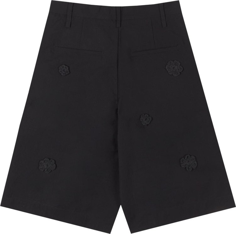 Song for the Mute Single Pleated Shorts Black