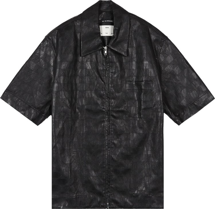 Song for the Mute Zip Up Box Shirt 'Black'
