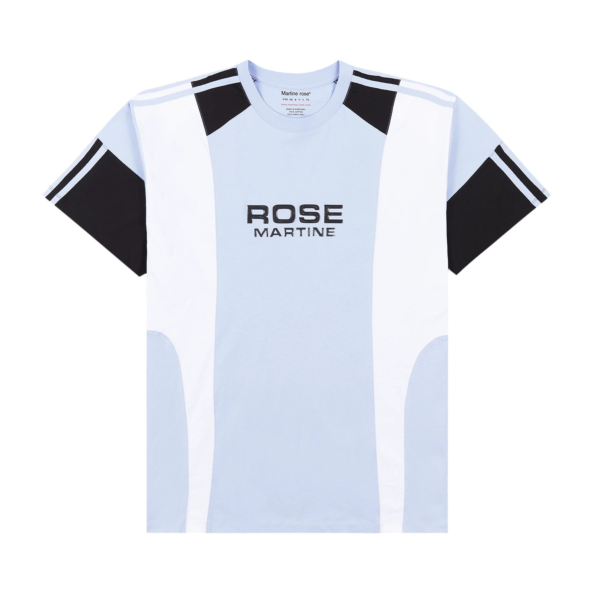 Buy Martine Rose Oversized Panelled T-Shirt 'Blue/White