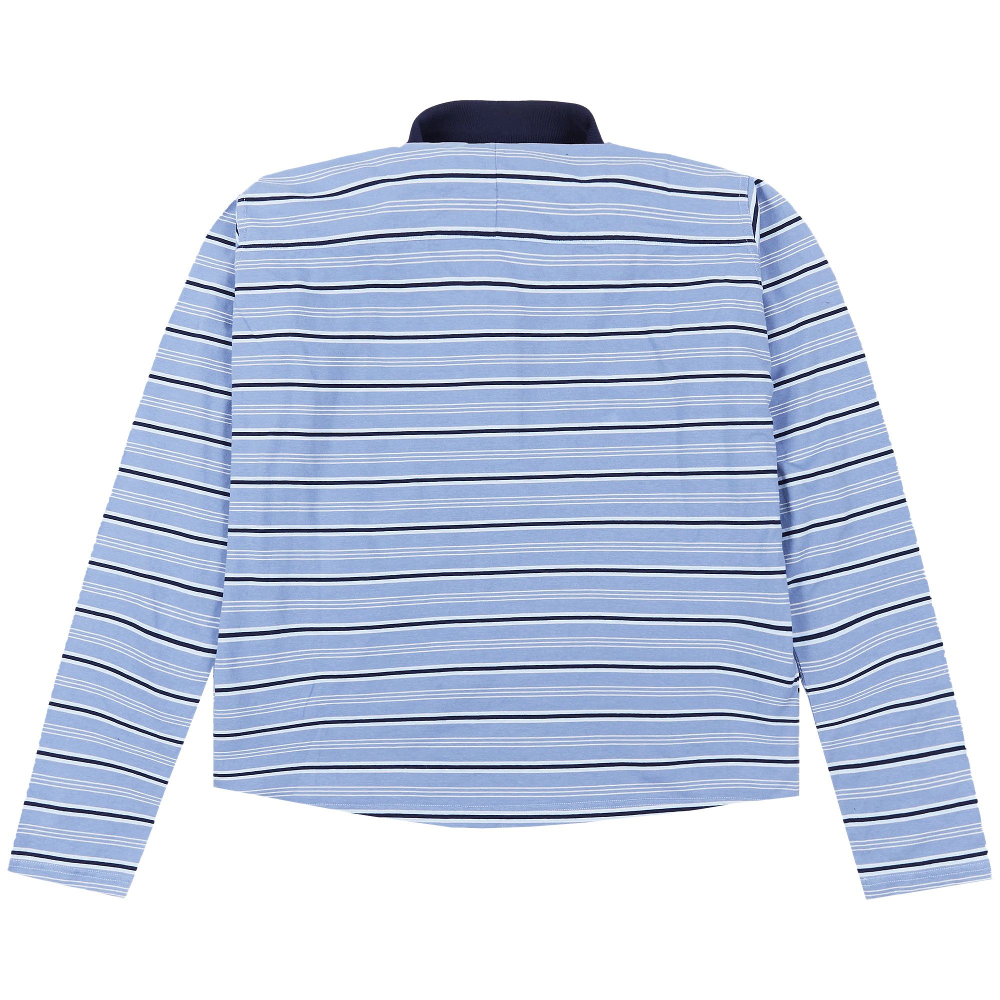 トップス Martine Rose Long Sleeve Polo Shirt Buy Martine Rose Long-Sleeve Polo 'Blue Stripe' - MRSS24 934