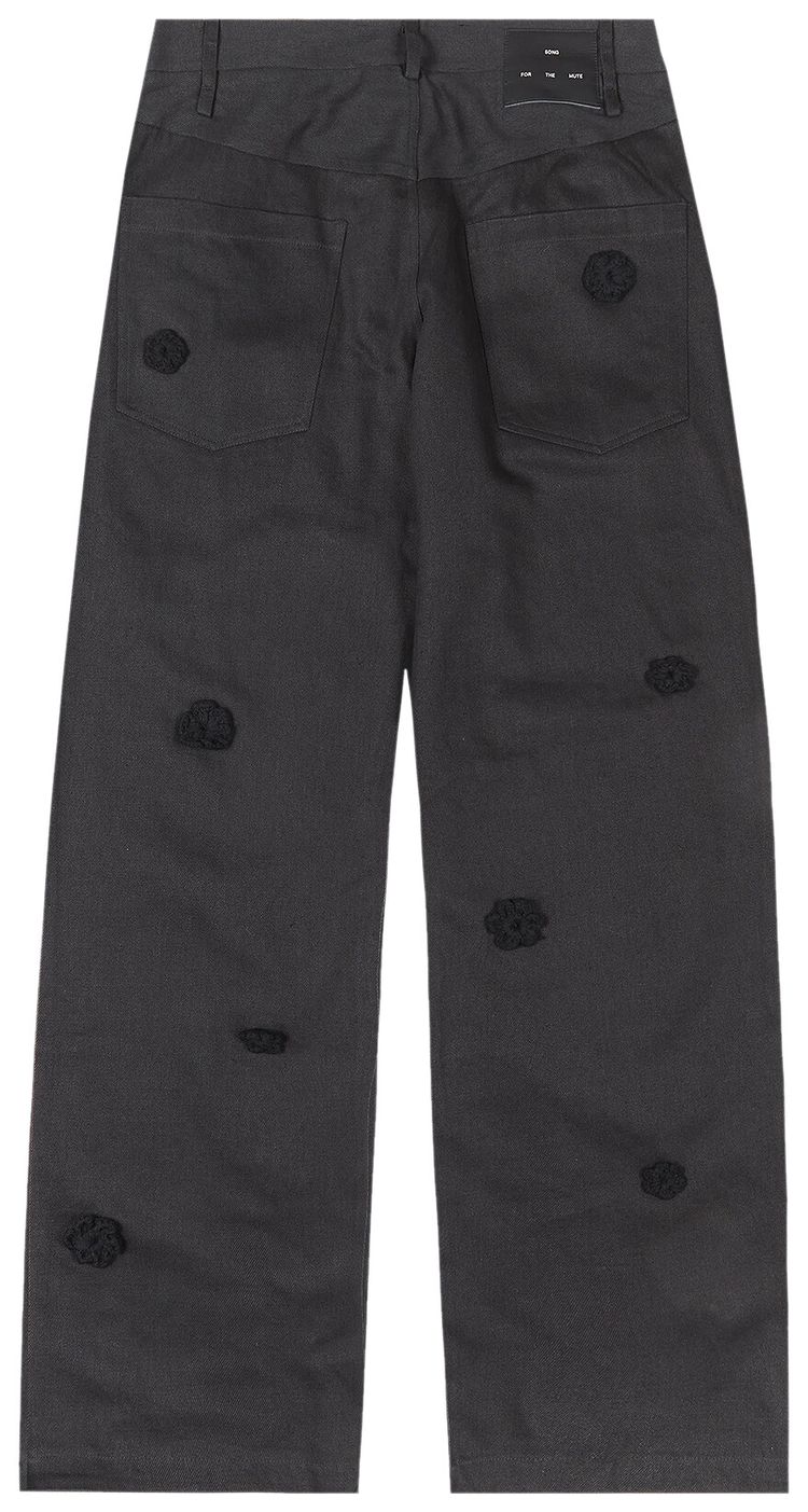Song for the Mute Daisy Long Work Pants Black