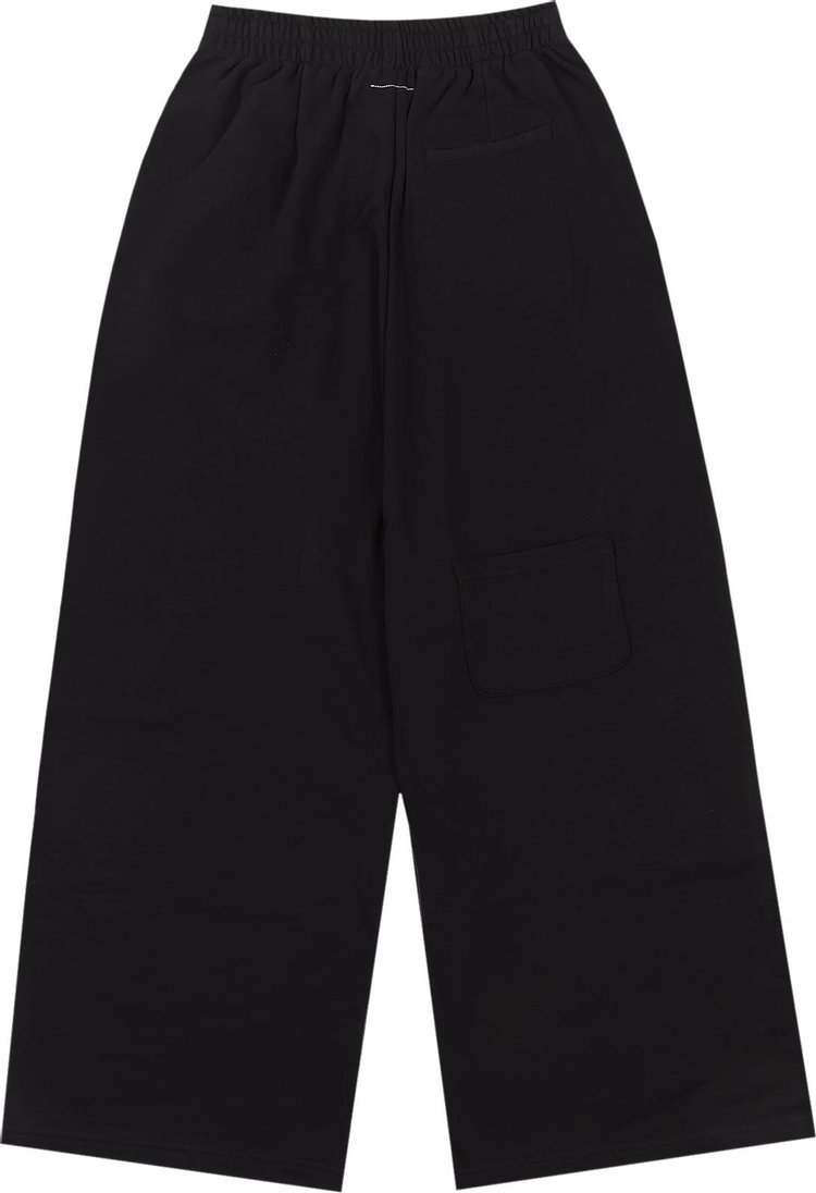 MM6 Maison Margiela Unbrushed Sweat Jersey Trousers Black