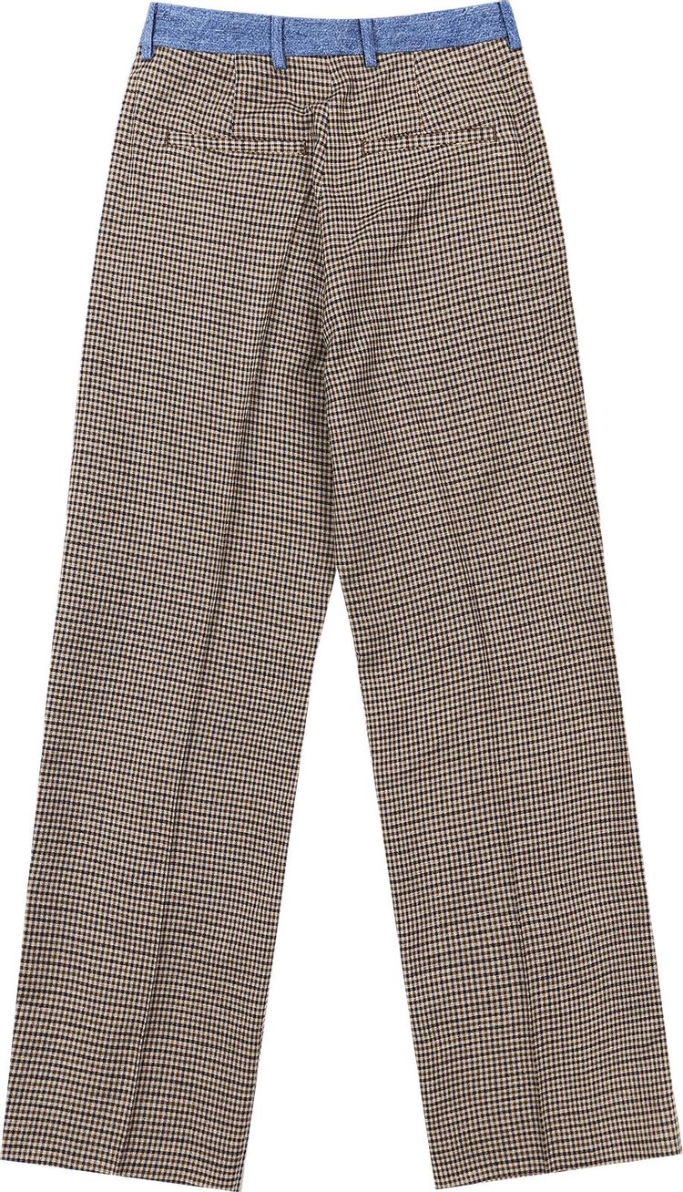 Our Legacy Check Print Borrowed Chino Trousers Brown