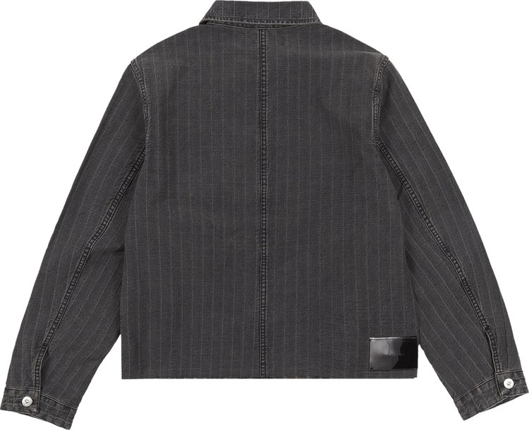 Our Legacy Cut Striped Rebirth Jacket Grey