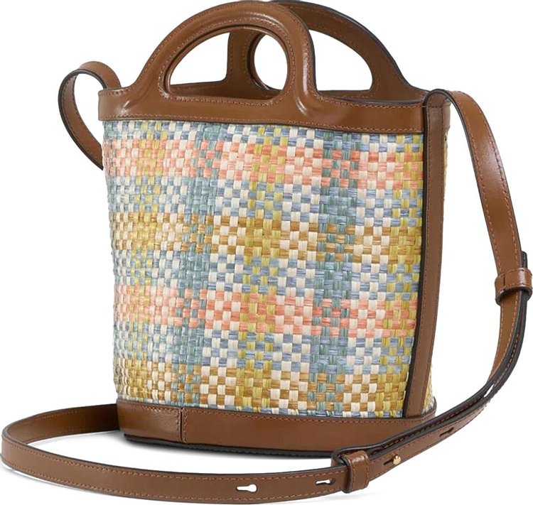 Marni Raffia Tropicalia Bucket LemonApricotMocha