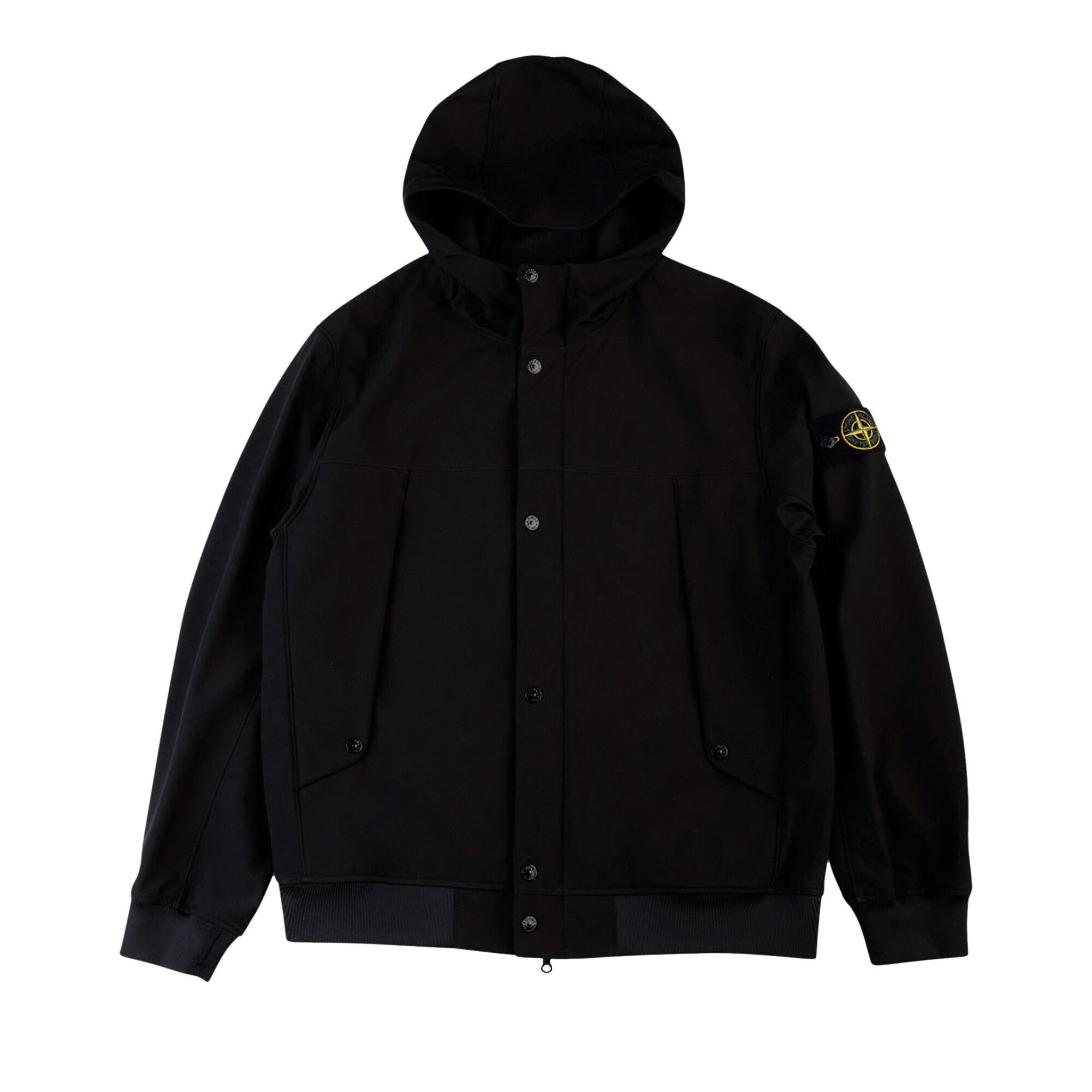 Black stone island jacket sale