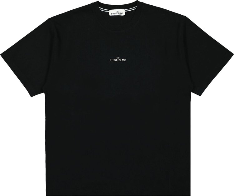 Stone Island Logo Tee Black