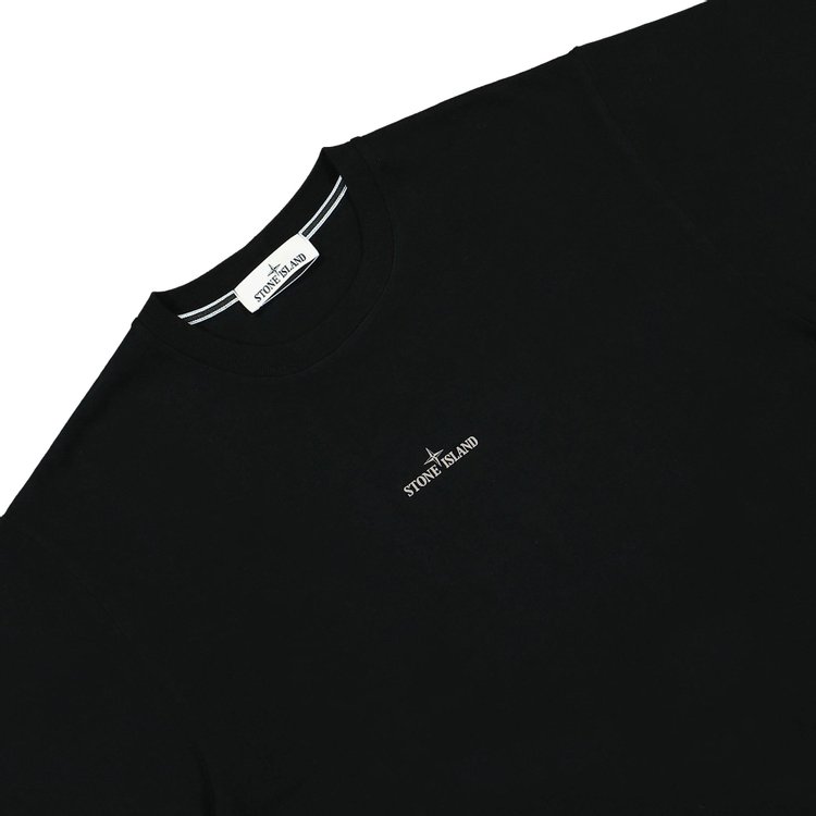 Stone Island Logo Tee Black