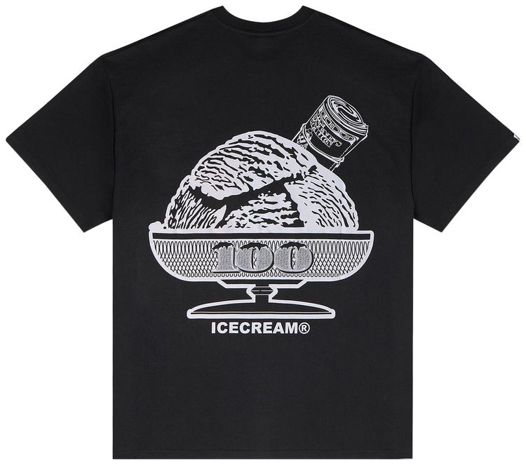 Icecream Roll Short Sleeve Tee Black