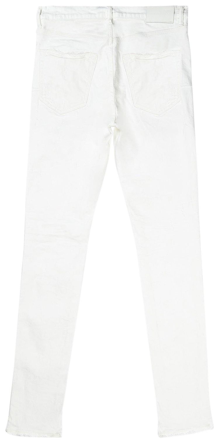 PURPLE BRAND Low Rise Slim Jeans White