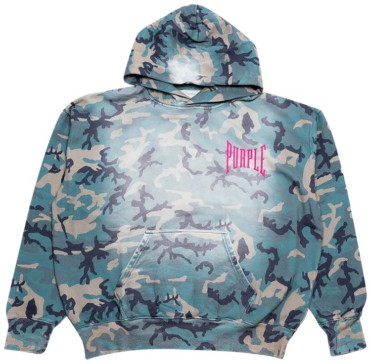 PURPLE BRAND Faded Camo Hoodie All Over Print