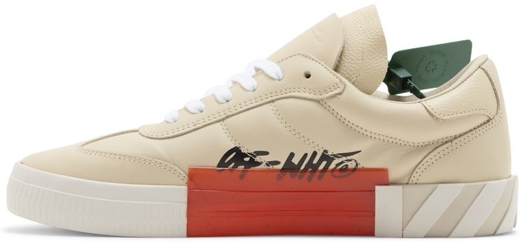 Off White Vulc Sneaker Beige