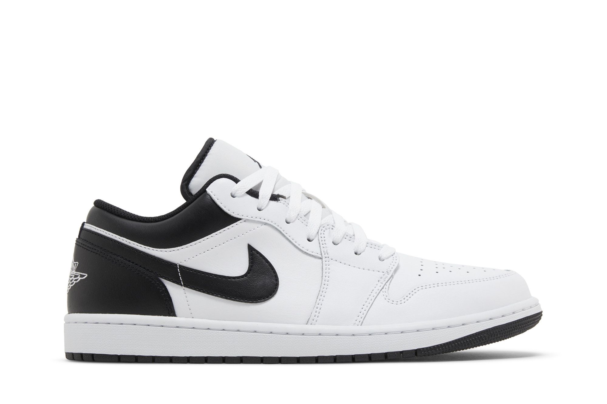 Jordan 1 low white black sales