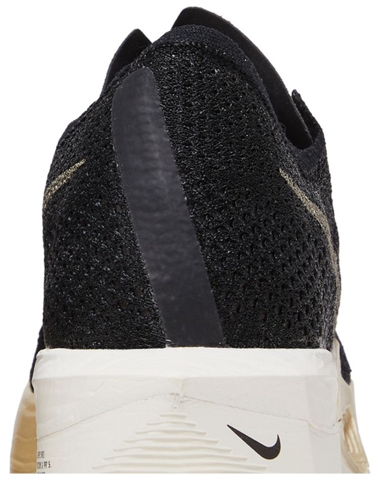 Nike ZoomX VaporFly Next 3 Black Metallic Gold Grain