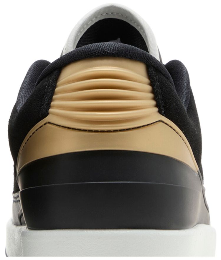 Wmns Air Jordan 2 Retro Low Black Metallic Gold