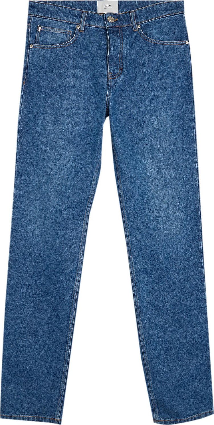 Ami Classic Fit Jeans 'Used Blue'