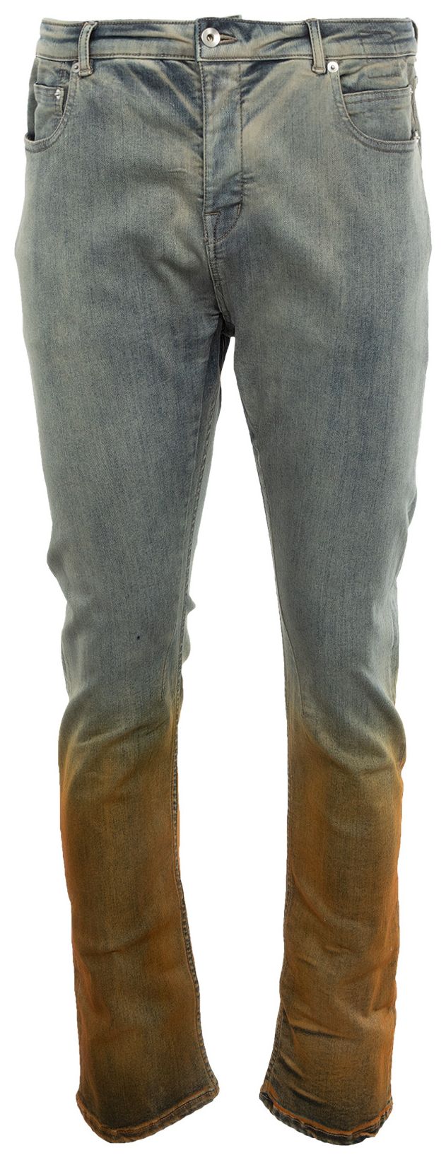 Rick Owens DRKSHDW Detroit Cut Denim Jeans SkyOrange Degrade