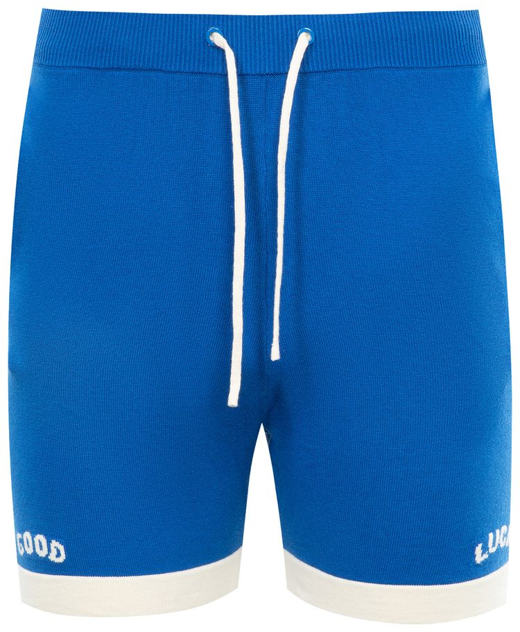Mr Saturday Knit Polo Short EcruBlue