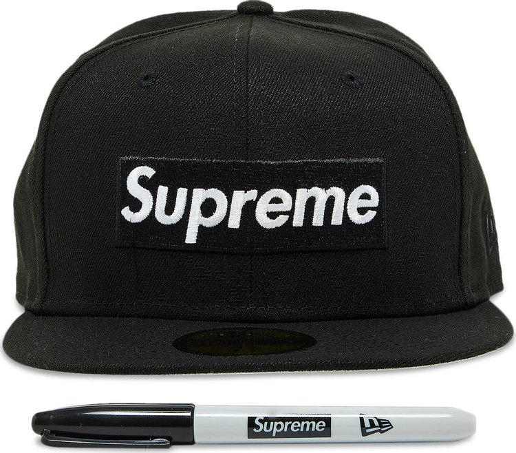 Supreme Sharpie Box Logo New Era Black