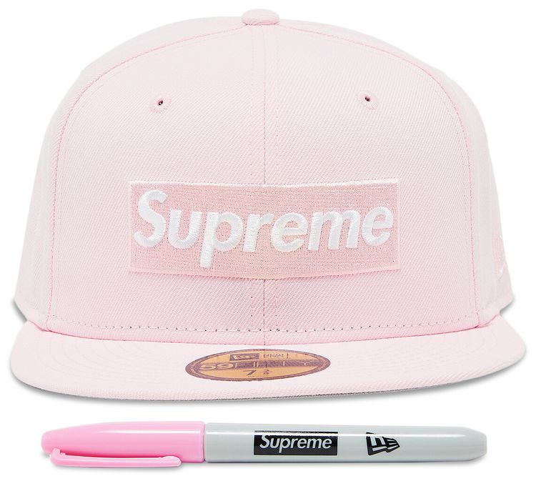Supreme Sharpie Box Logo New Era Pink
