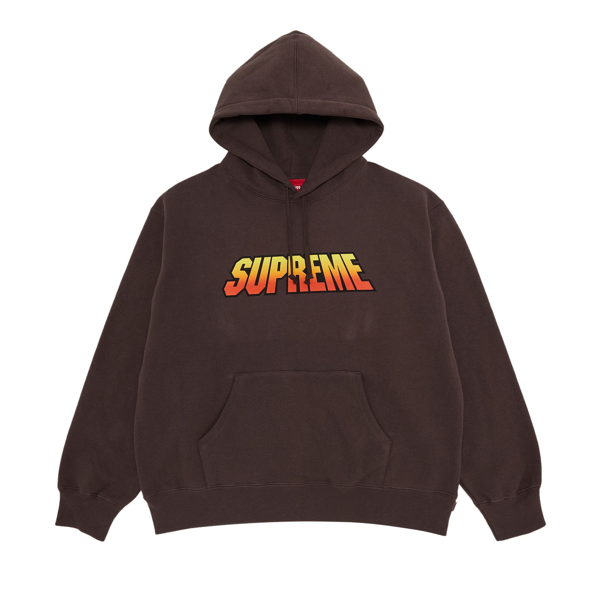 Size m Supreme Gradient Hooded Sweatshirt Brown