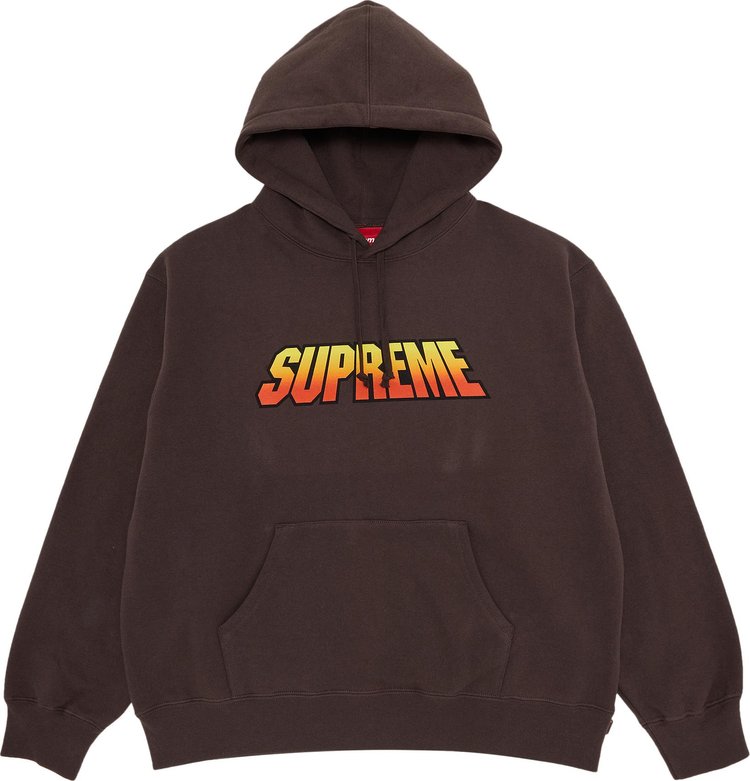 Supreme Gradient Hooded Sweatshirt Brown