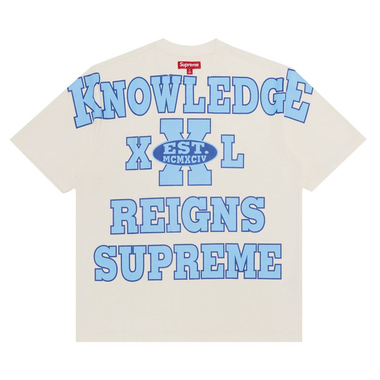 Buy Supreme Overprint Knowledge Short-Sleeve Top 