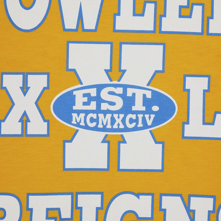 Supreme Overprint Knowledge Short Sleeve Top Gold