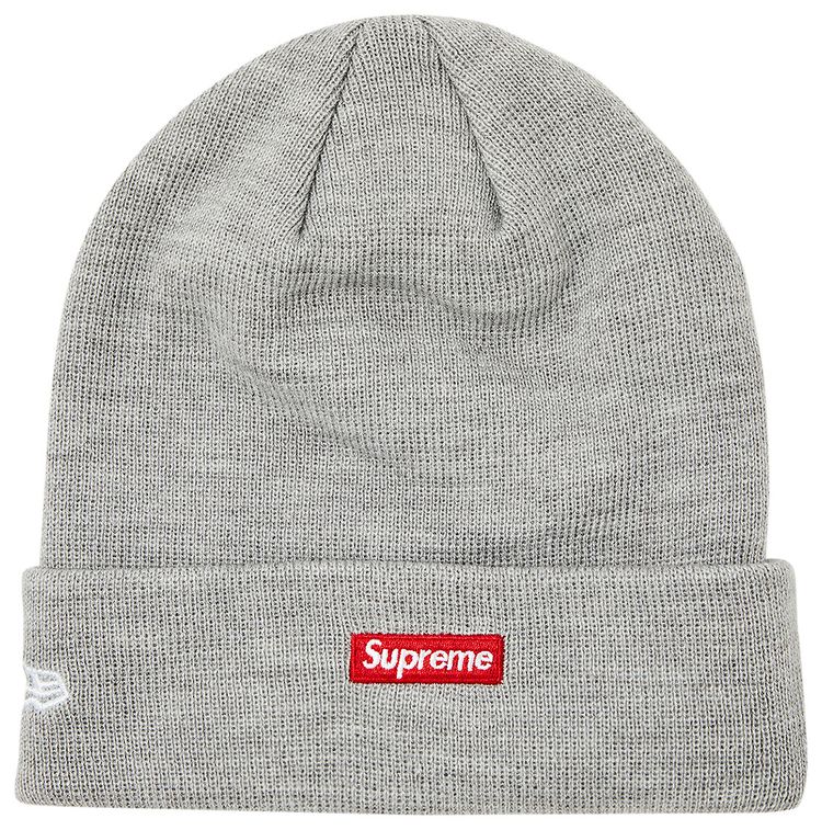Supreme x New Era  Beanie Heather Grey